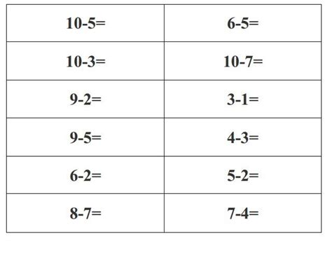A collection of worksheets for calculus classes. Subtraction-up-to-20-Worksheets-for-gr-1st.jpg (640×492) | Math subtraction worksheets, Easy ...