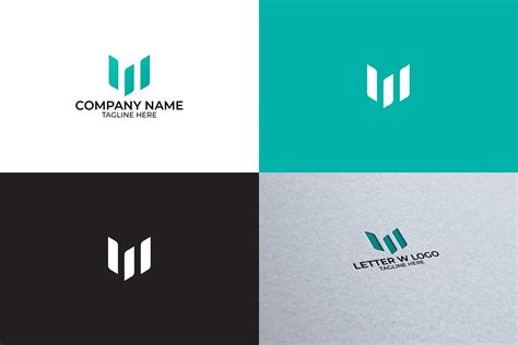 Letter W Logo Design Letter Logo Design N Logo Design Colorful Logo