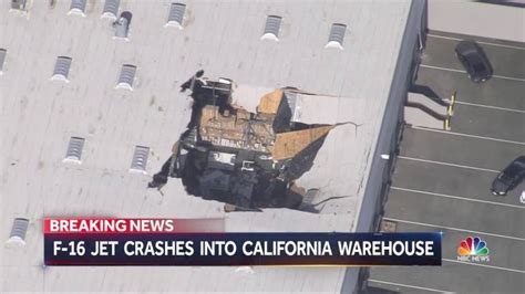 Pilot Ejects As F 16 Crashes Into Southern California Building