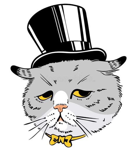 Cartoon Cat Top Hat Stock Illustrations 419 Cartoon Cat Top Hat Stock