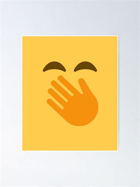 Smiling Blushing Face With Hand Over Mouth Emoji Face Costume T For