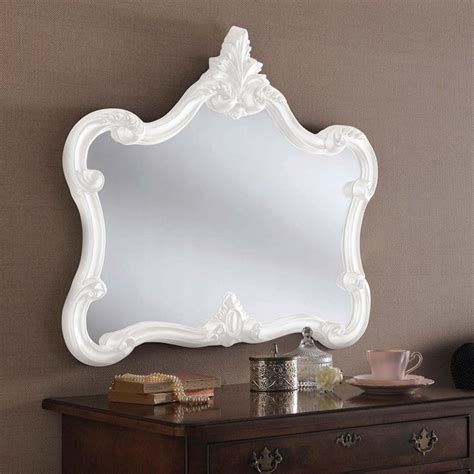 Antique French Style White Ornate Wall Mirror Wall Mirrors