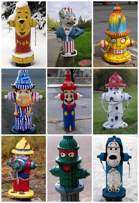 Painted Fire Hydrants Ideas Face Paint