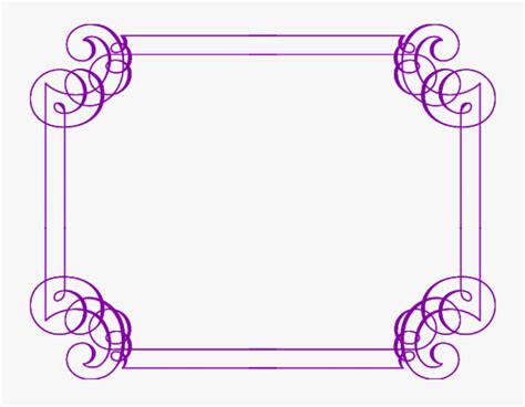 Fancy Border Png Transparent Purple Borders And Frames Free