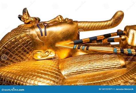 Tutankhamun`s Golden Sarcophagus Stock Image Image Of Sites Funerary