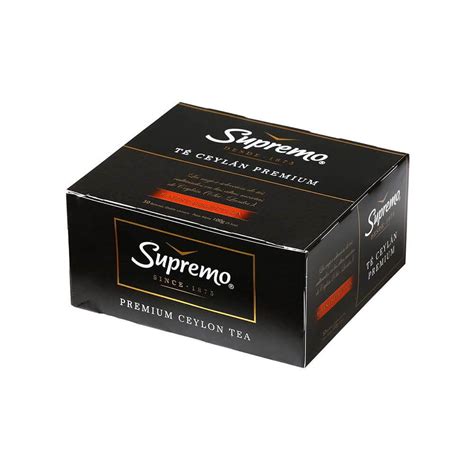 Té Supremo Negro Premium Caja De 100 Uds Verdyfrut