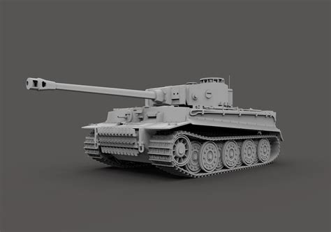 3d German Tiger Tank Mark 1 Ww2 Cgtrader