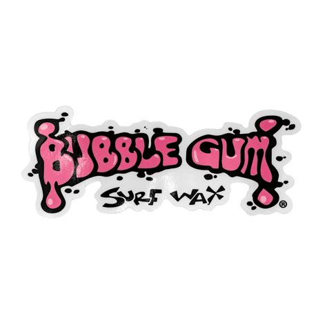Bubble Gum Logo Decals Shop Online At Bubble Gum Sufs Wax Bubble