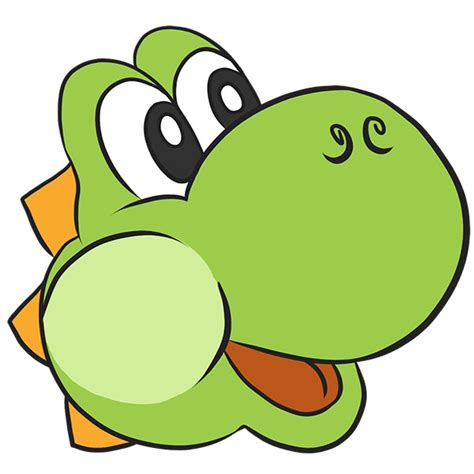 How To Draw Yoshi Face Easy Drawing Tutorial For Kids
