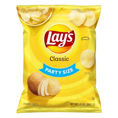 Lays Classic Party Size Potato Chips Shop Chips At H E B