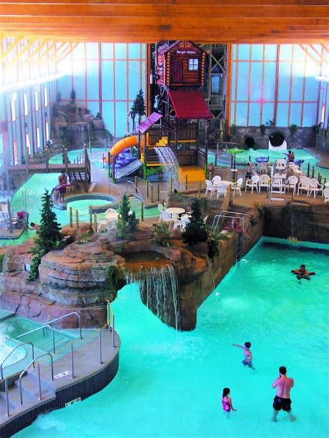 Carla underwater having fun in the pool in winter. 10 OF The Very Best Water Parks in Illinois