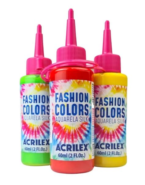 Tinta Aquarela Silk Fashion Colors Acrilex 60mls Kamkaam Bordados