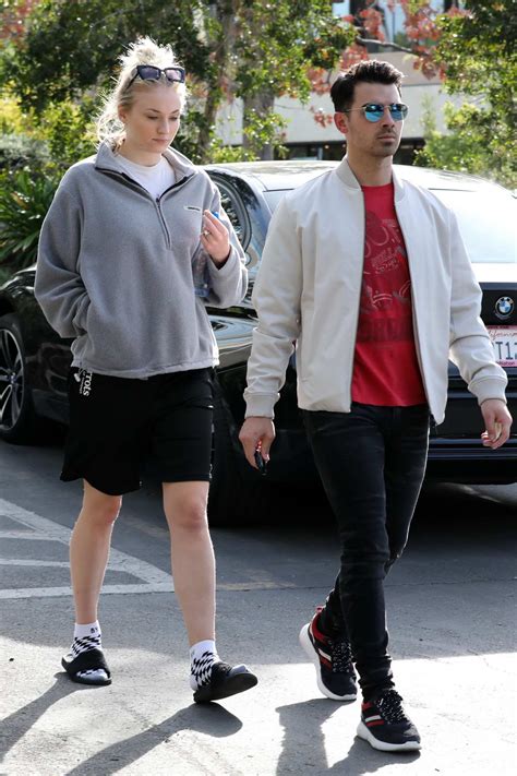 sophie turner and joe jonas step out for a casual walk in los angeles