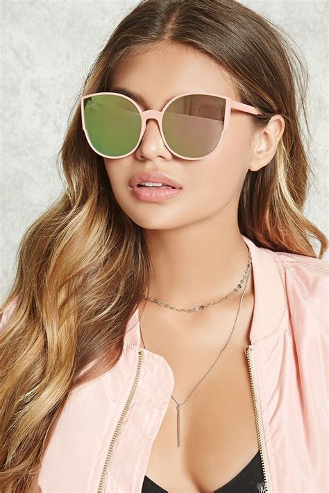 mirrored cateye sunglasses forever 21 1000104020 sunglasses cat eye sunglasses forever