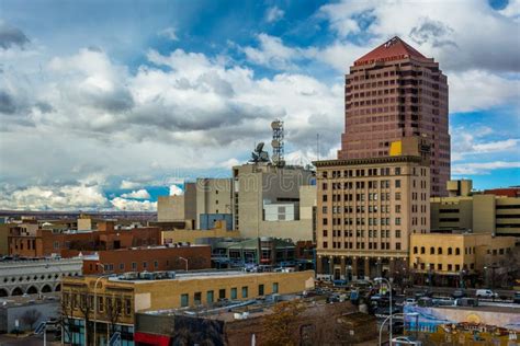 View Of Buildings In Downtown Albuquerque New Mexico Editorial