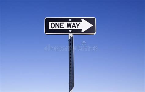 One Way Sign Stock Photo Image Of Rule Turn Decision 13825640