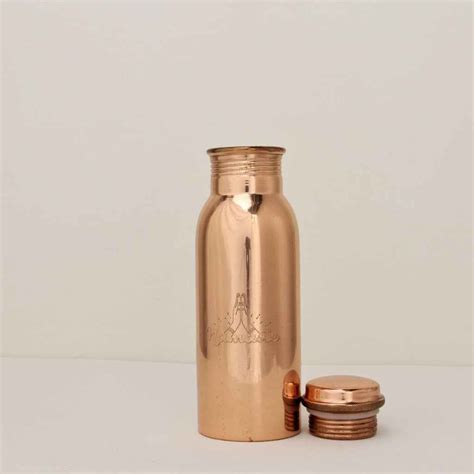 Pure Designer Copper Jug Set With 2 Copper Cups Vriksha Homeware