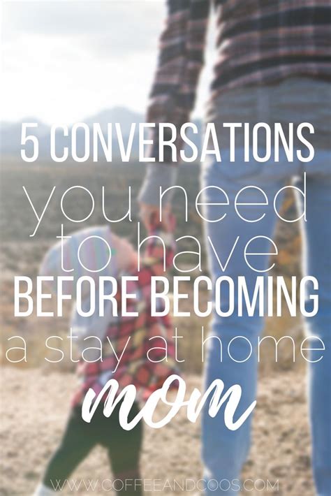 5 Things You Need To Discuss Before Becoming A Stay At Home Mom Real Moms Stay At Home Mom