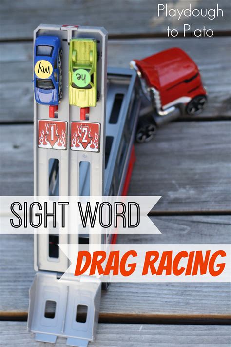 Sight Word Drag Racing Playdough To Plato