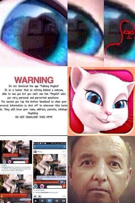 Jo On Twitter This Is So Creepy Please Dont Download Talking Angela
