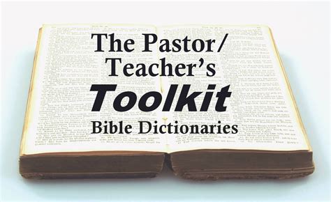 Wordsearch Bible — Pastorteachers Toolkit Series Bible Dictionary