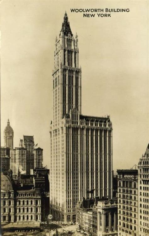 New York Ny Woolworth Building 1920s Irving Underhill Rppc