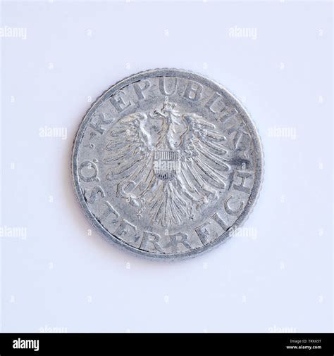 Austrian 50 Groschen Coin 1955 Stock Photo Alamy