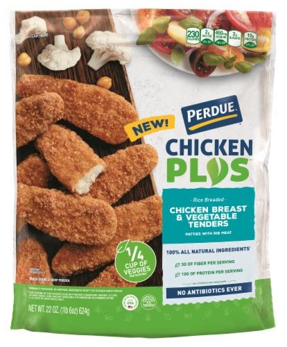 Perdue® Chicken Plus™ Rice Breaded Chicken Breast And Vegetable Tenders 22 Oz Smiths Food And Drug