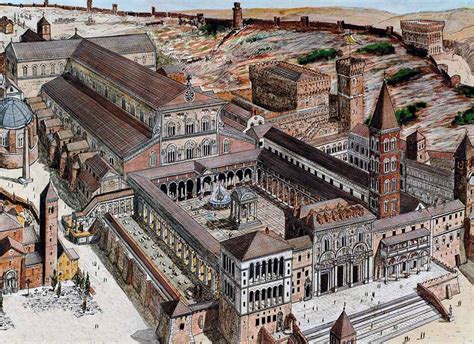 Old St Peters Basilica Architecture Antique Architecture Romane