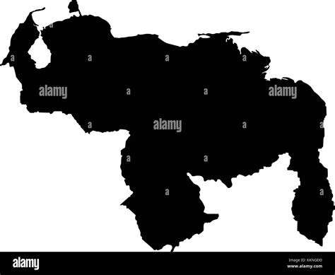 Map Of Venezuela Stock Vector Image And Art Alamy