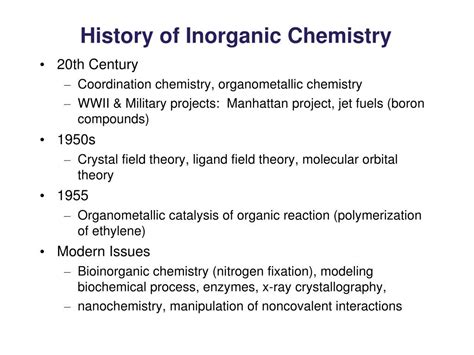 Ppt Advanced Inorganic Chemistry Powerpoint Presentation Free