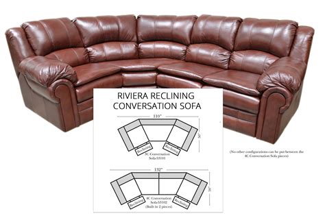 Broyhill Leather Conversation Sofa Baci Living Room