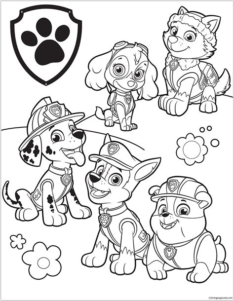 Paw Patrol 39 Coloring Page Free Printable Coloring Pages
