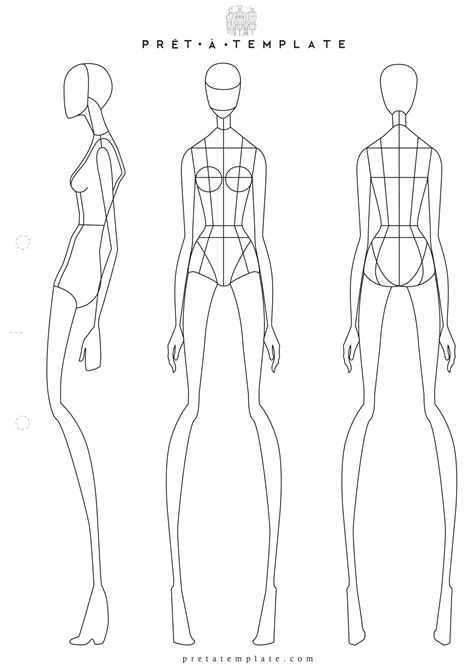 Woman Body Figure Fashion Template D I Y Your Own Fashion Sketchbook