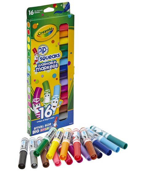 Crayola Multicoloured Non Toxic Pip Squeaks Washable Markers For Kids