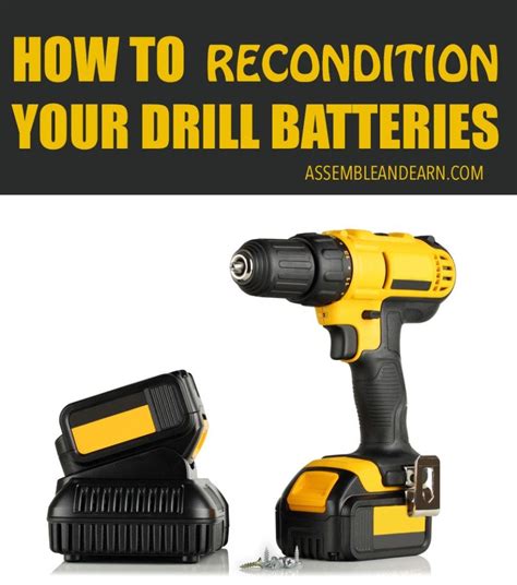 How To Recondition A Cordless Drill Battery Cordless Drill Batteries