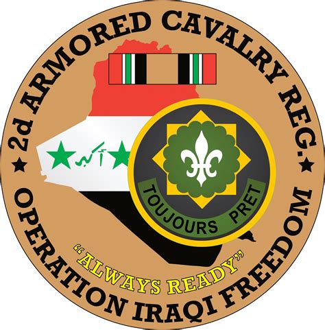 2nd Armored Cavalry Regiment Oif Decal Operation Iraqi
