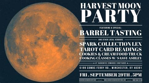 Harvest Moon Party Harkness Edwards Vineyards Visit Winchester Kentucky