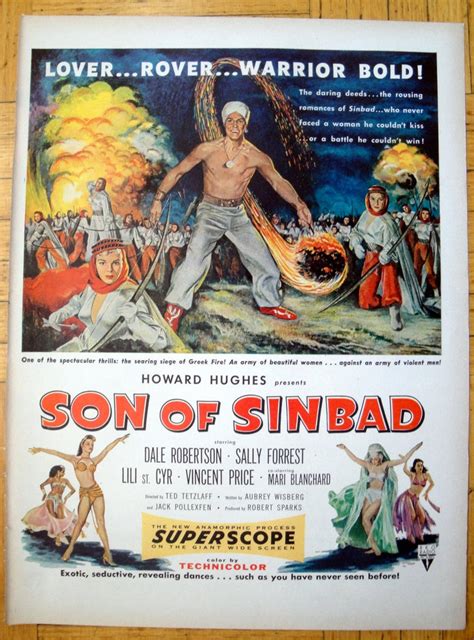 Son Of Sinbad Howard Hughes Vincent Price Original Etsy