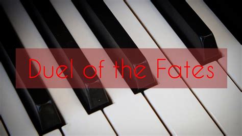 Star Wars Duel Of The Fates Piano Version Youtube