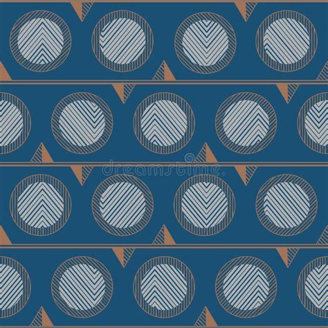 Blue Retro Circle Pattern Stock Vector Illustration Of Pattern 246679855