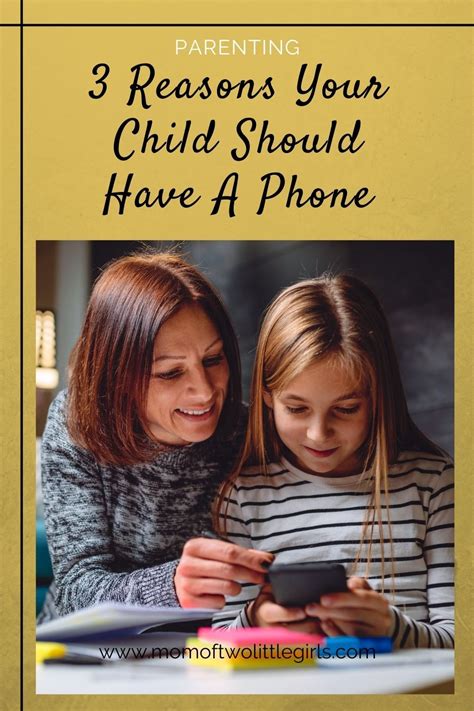 3 Good Reasons Your Child Should Have A Phone Mom Of Two Little Girls