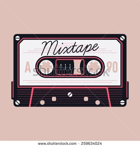 Find over 100+ of the best free cassette images. Cool detailed vector mixtape illustration with retro ...