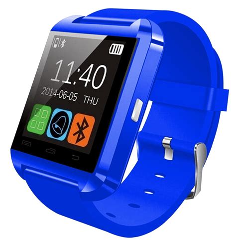 Bluetooth Smart Watch For Ios And Android Blue