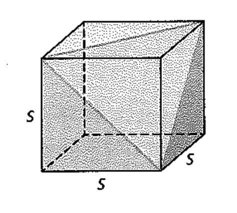 13 A Cube With Sides Of Length S Is Intersected By A Plane That Passes