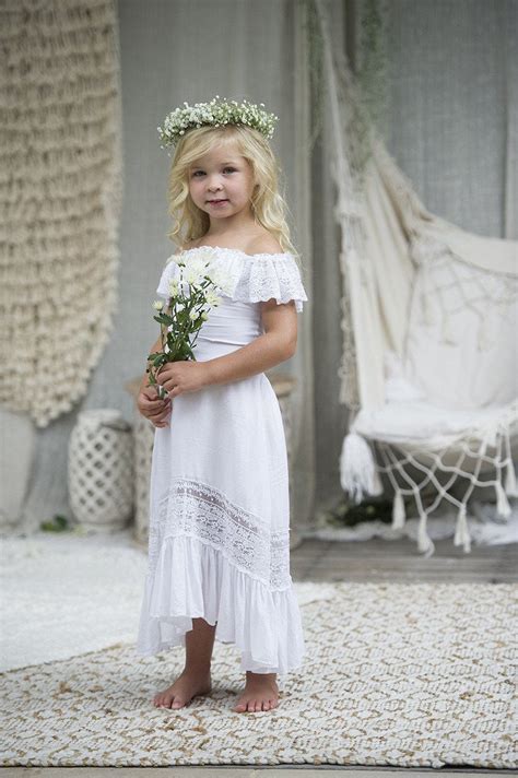 21 Bohemian Flower Girls Dresses Perfect For Summer Beach Wedding