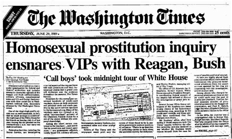 Shaped By Truth News Washington Times June 29 1989 Whitehouse
