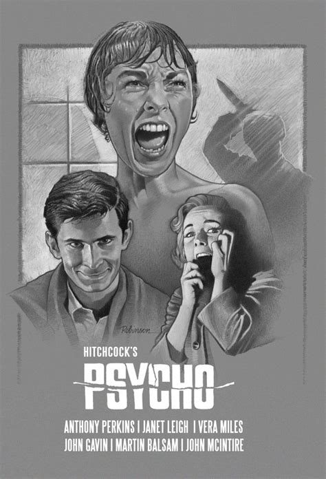 Psycho 1960 Hand And Bath Towel By Dave Robinson Hand Towel Movie