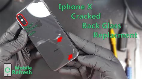 Apple Iphone X Cracked Back Glass Replacement Shown In 10 Minutes Youtube