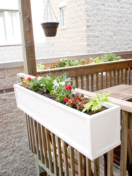 There are a few companies out there that specialize in making deck rail planters for privacy some of these planters are designed to sit atop the rail and be screwed into the railing for. #70 DIY Planter Box Ideas: Modern Concrete, Hanging, Pot ...